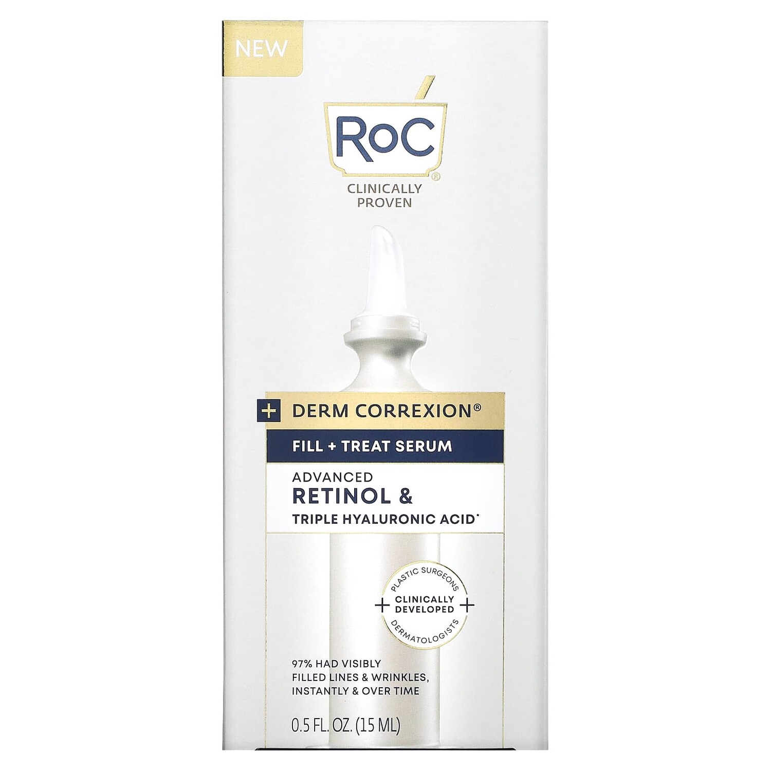 Сыворотка RoC — Fill + Treat, улучшенный ретинол и тройная гиалуроновая кислота, 15 мл — фото 3
