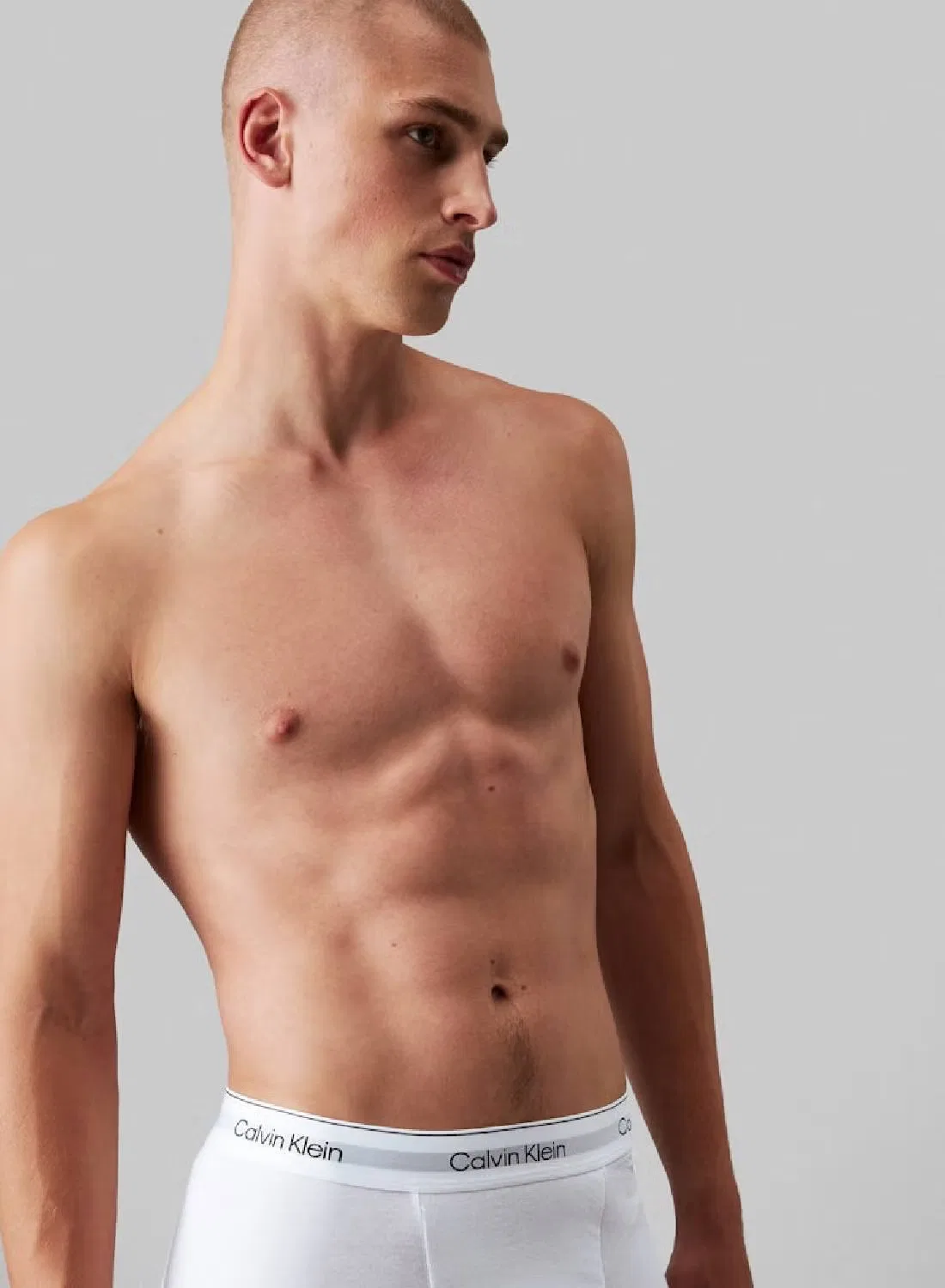 Трусы-боксеры хлопковые 3 шт Icon Calvin Klein, белый — фото 4