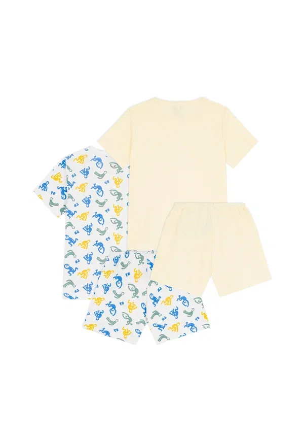 Комплект пижамы из 2 предметов хлопковый Petit Bateau, мультиколор — фото 2