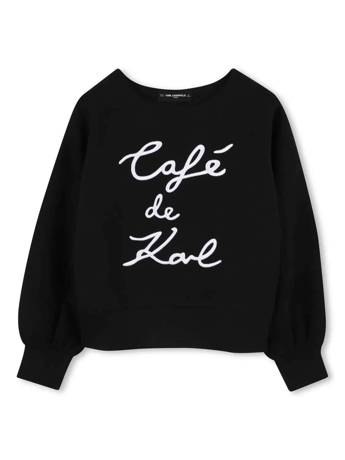 Свитшот с текстовым принтом Karl Lagerfeld, черный