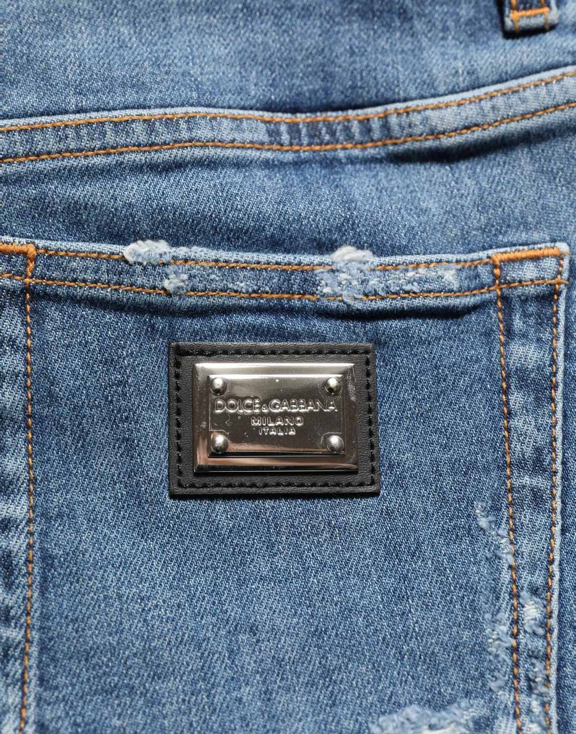 Женские джинсовые шорты с высокой посадкой Hot Pants Dolce & Gabbana, Blue