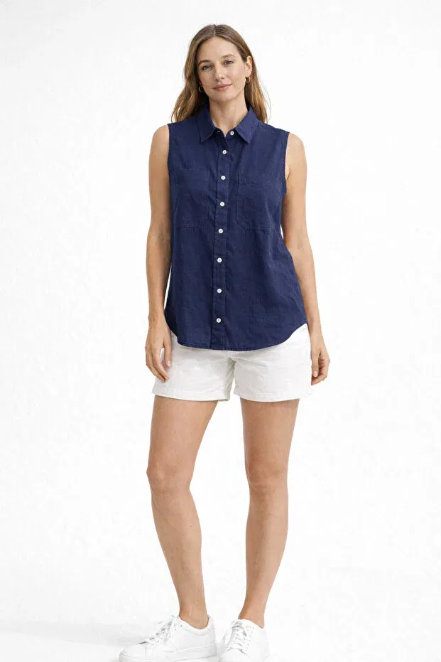 Женская рубашка без рукавов U.S. Polo Assn., Navy Blue