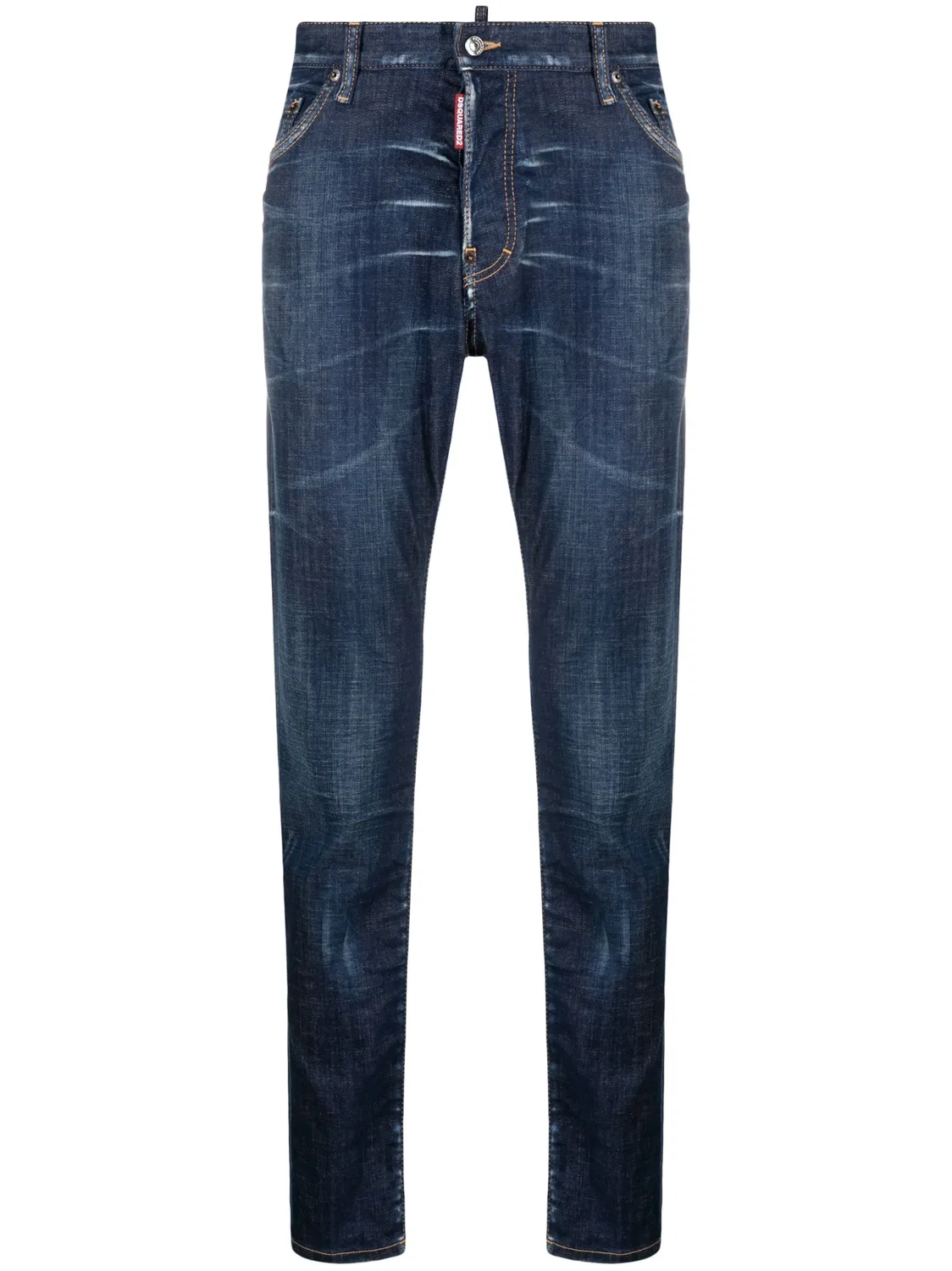 DSQUARED2 Джинсы слим синего цвета
