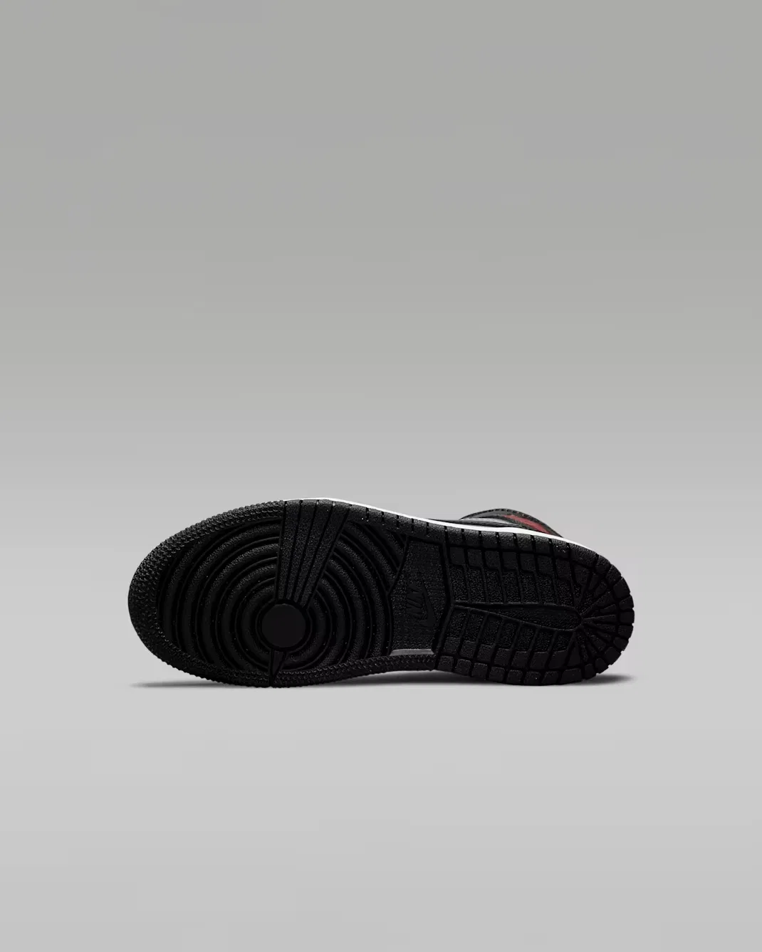 Детские кроссовки Jordan 1 Mid, Black/Particle Grey/White/Gym Red — фото 2