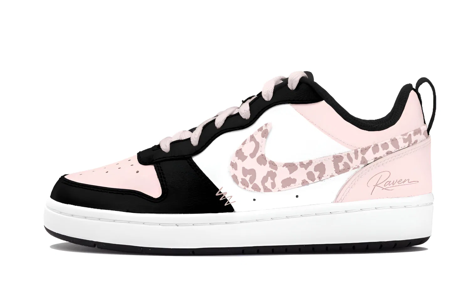 Детские кроссовки для скейтбординга Nike Dunk Grade School, White Black Pink