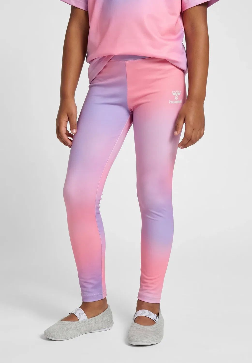 Спортивные леггинсы Hmljr с градиентным рисунком Hummel, Shell Pink