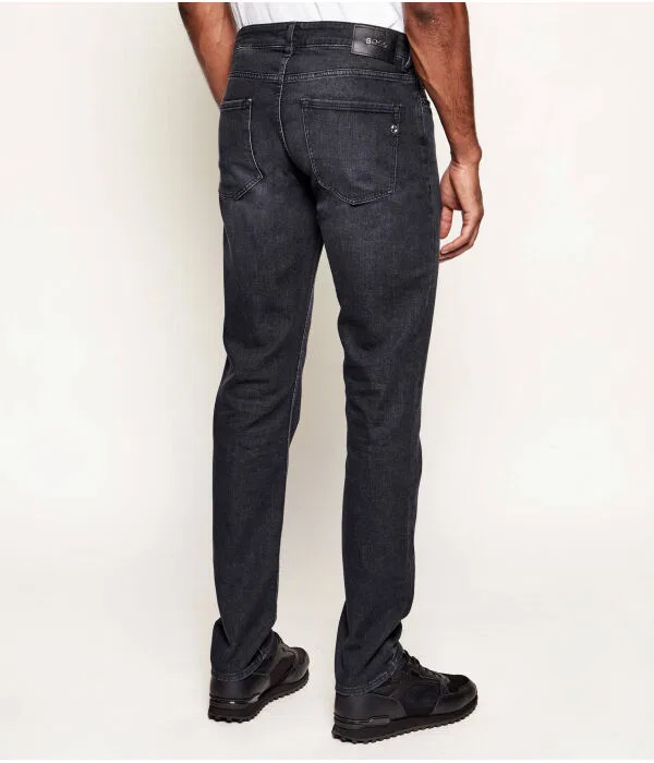 Мужские джинсы slim fit Delaware BOSS, черный — фото 4