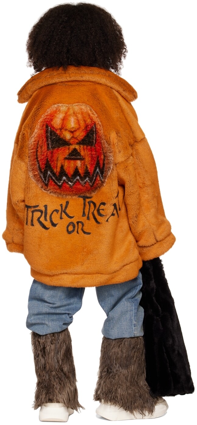 

SSENSE Exclusive Kids Orange Jack(et) - Куртка O'-Lantern из искусственного меха Doublet