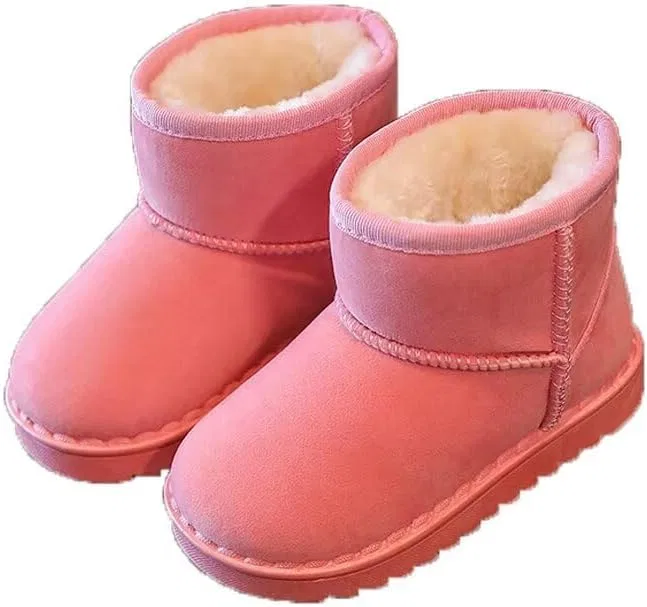 Детские зимние сапоги из вельвета для мальчиков и девочек Zonkacen, Pink