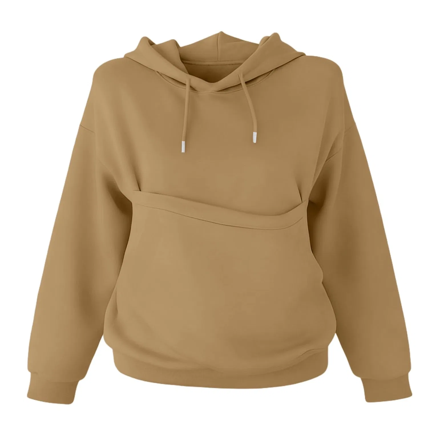 Женский худи с карманом-кенгуру Cat Hoodie, Z21 Brown — фото 3