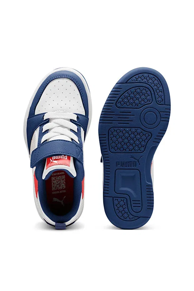 Детские кроссовки для девочек Rebound v6 lo ac kids sneaker Puma, White — фото 4