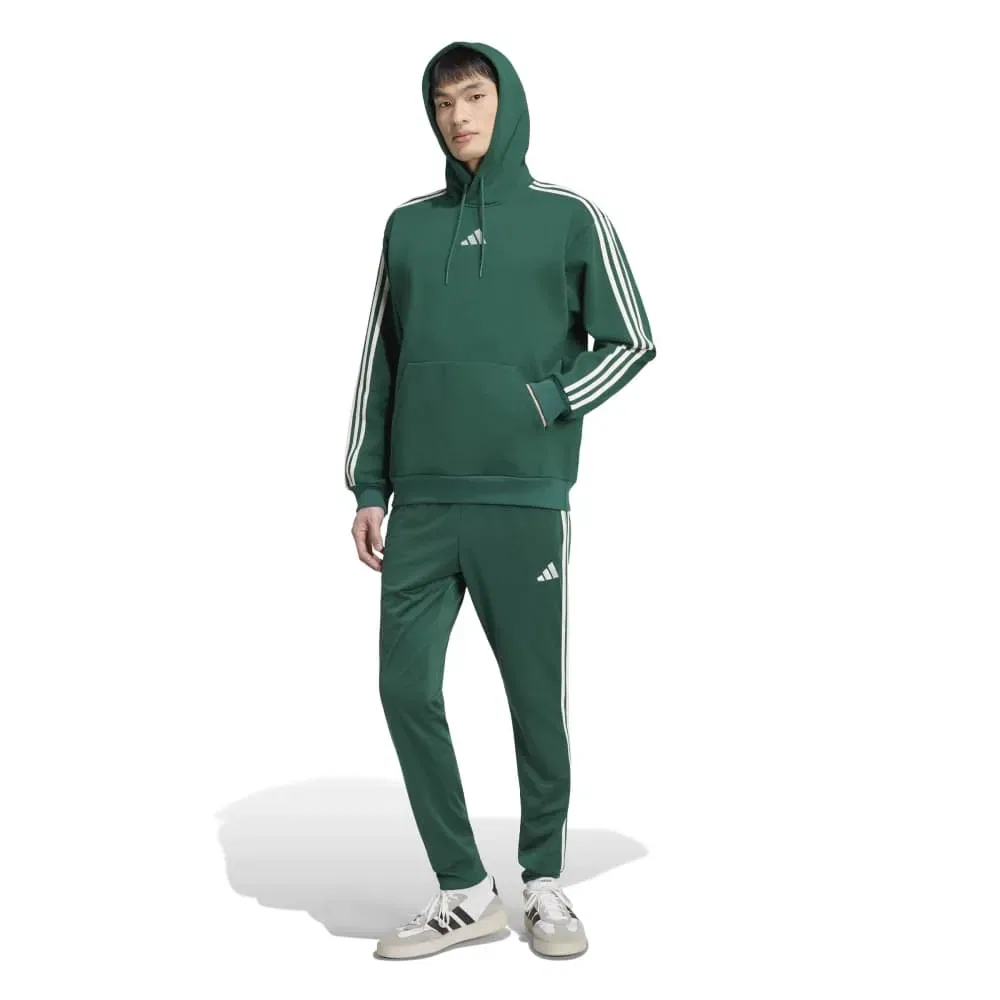 Мужской свитшот-худи с флисом 3 Stripes Fleece Adidas, Green — фото 4
