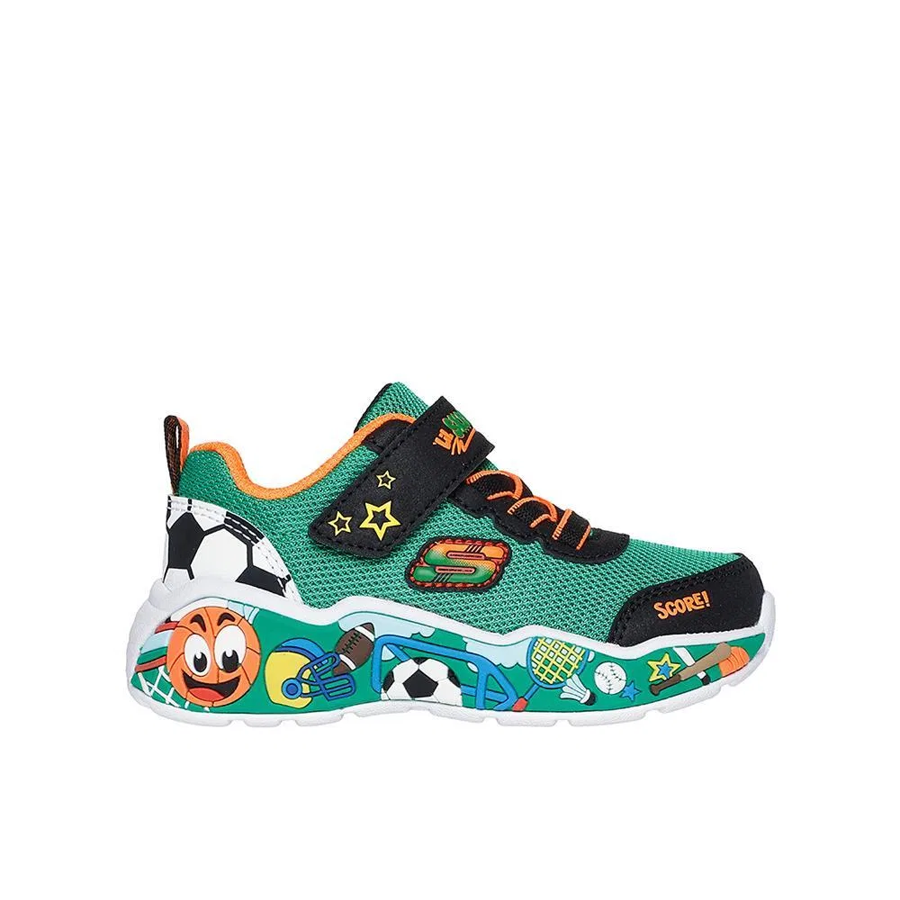 Детские кроссовки с принтом Play Scene Skechers, Green