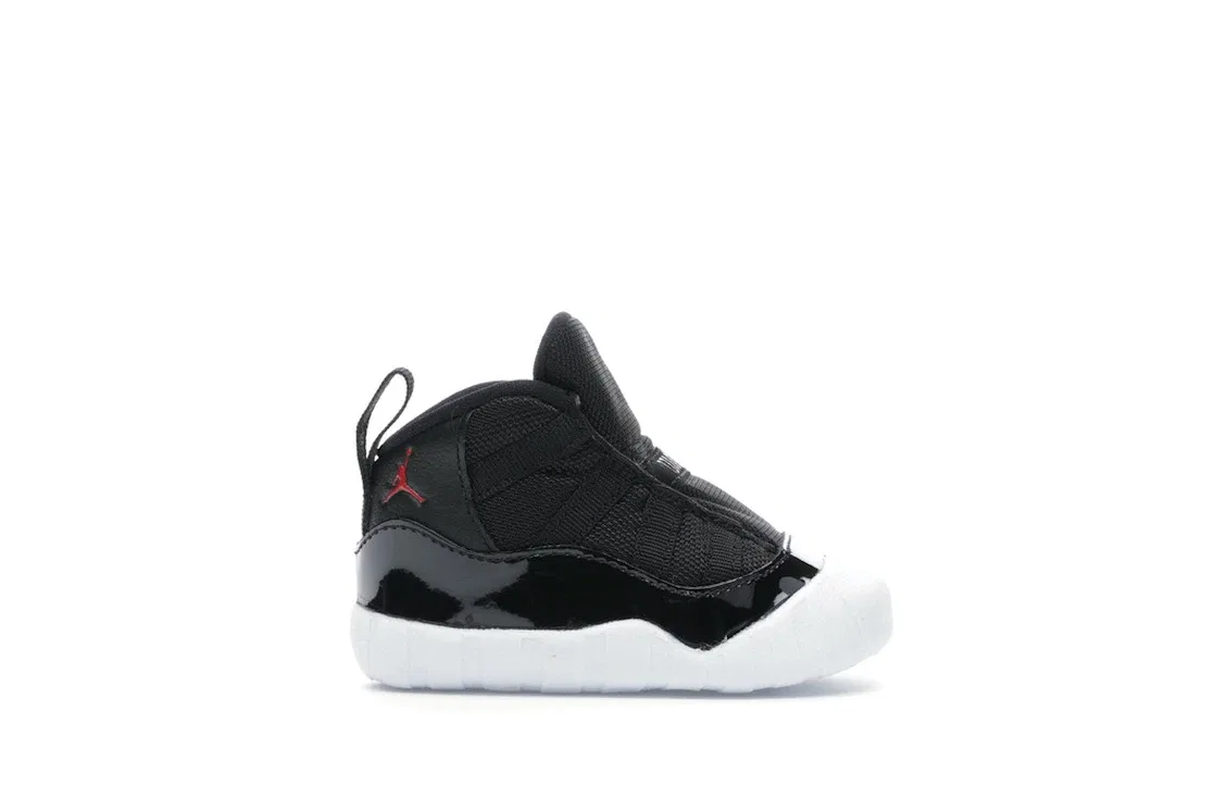 Детский пинеток-кроссовок Air Jordan 11 Crib Bootie 72-10 (I) Jordan, Black/Varsity Red-White