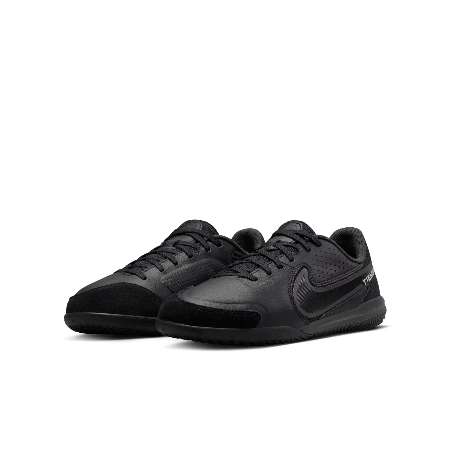 Детские футбольные бутсы для мальчиков с длинным рукавом Jr. Tiempo Legend 9 Academy IC NIKE, Black Dk Smoke Grey Summit Whi — фото 2