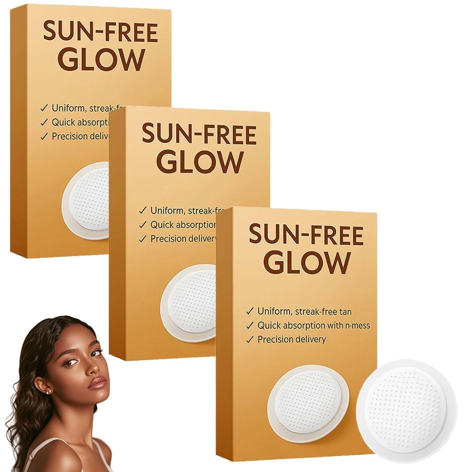 Патчи для автозагара Sun Free Glow от PurevLab (3 упаковки) Generisch, 3 Boxes