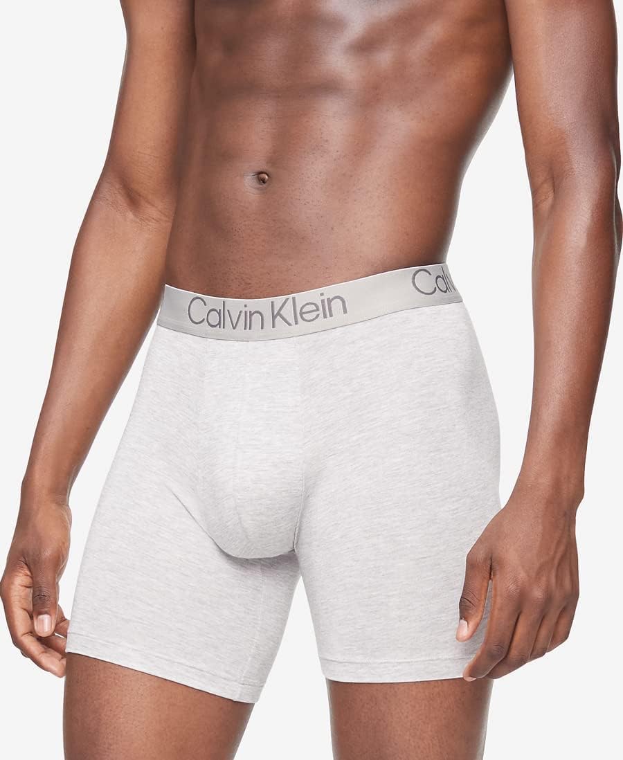 Ультрамягкие современные трусы-боксеры Calvin Klein для мужчин, Black, Blue Shadow, Grey Heather — фото 4