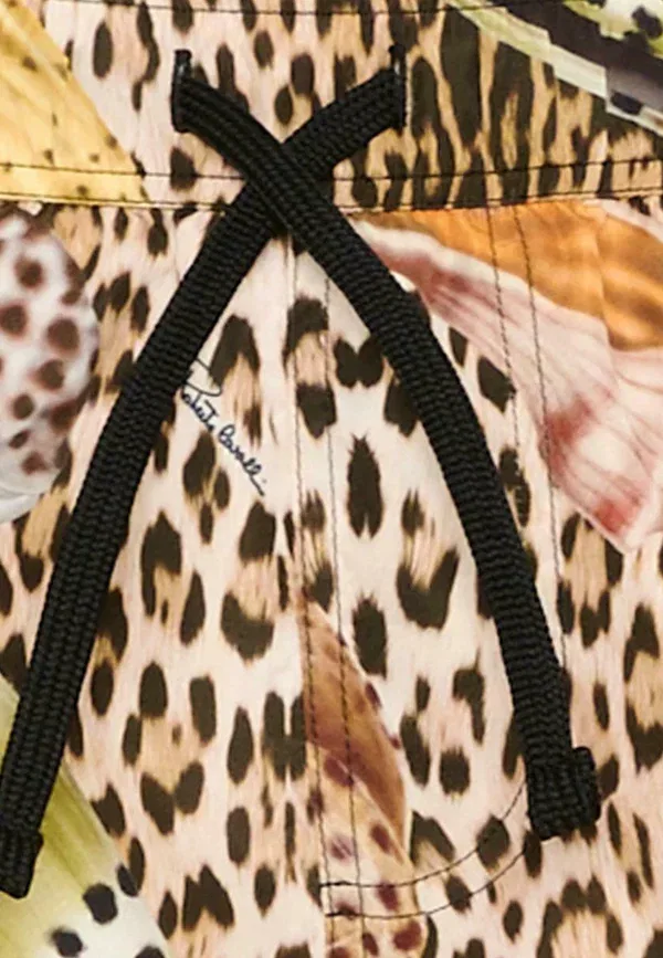 Плавки с принтом Animal print Swimming shorts Roberto Cavalli Junior multi-coloured, мультиколор — фото 3