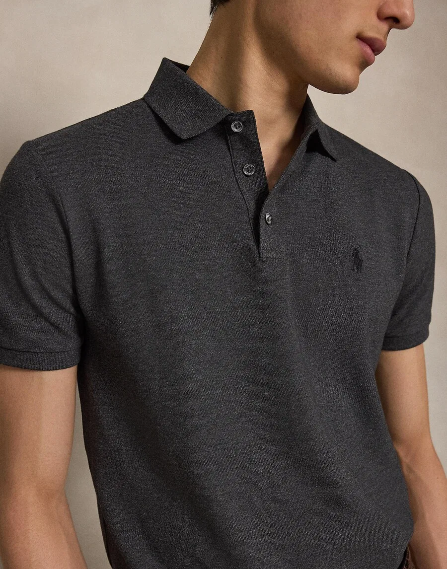Футболка Polo Ralph Lauren цвета антрацит — фото 3