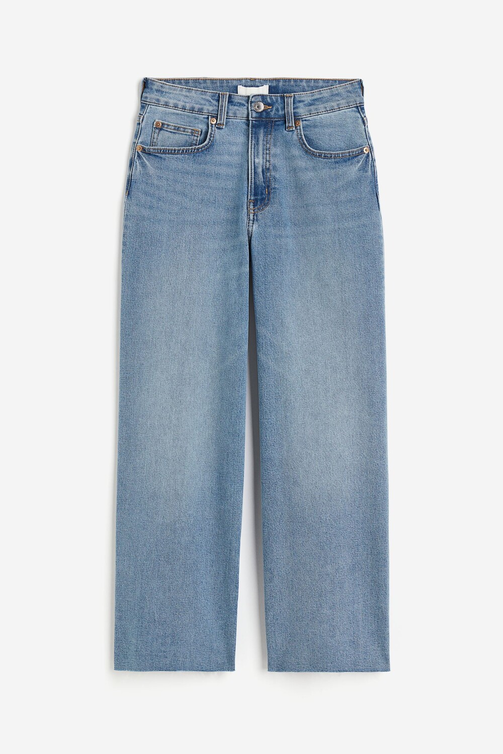 

Джинсы H&M Wide High Ankle, светло-синий