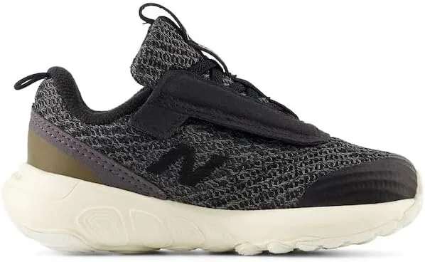 Детские кроссовки для девочек с липучкой New-b 1440 V1 New Balance, Black/Angora — фото 3
