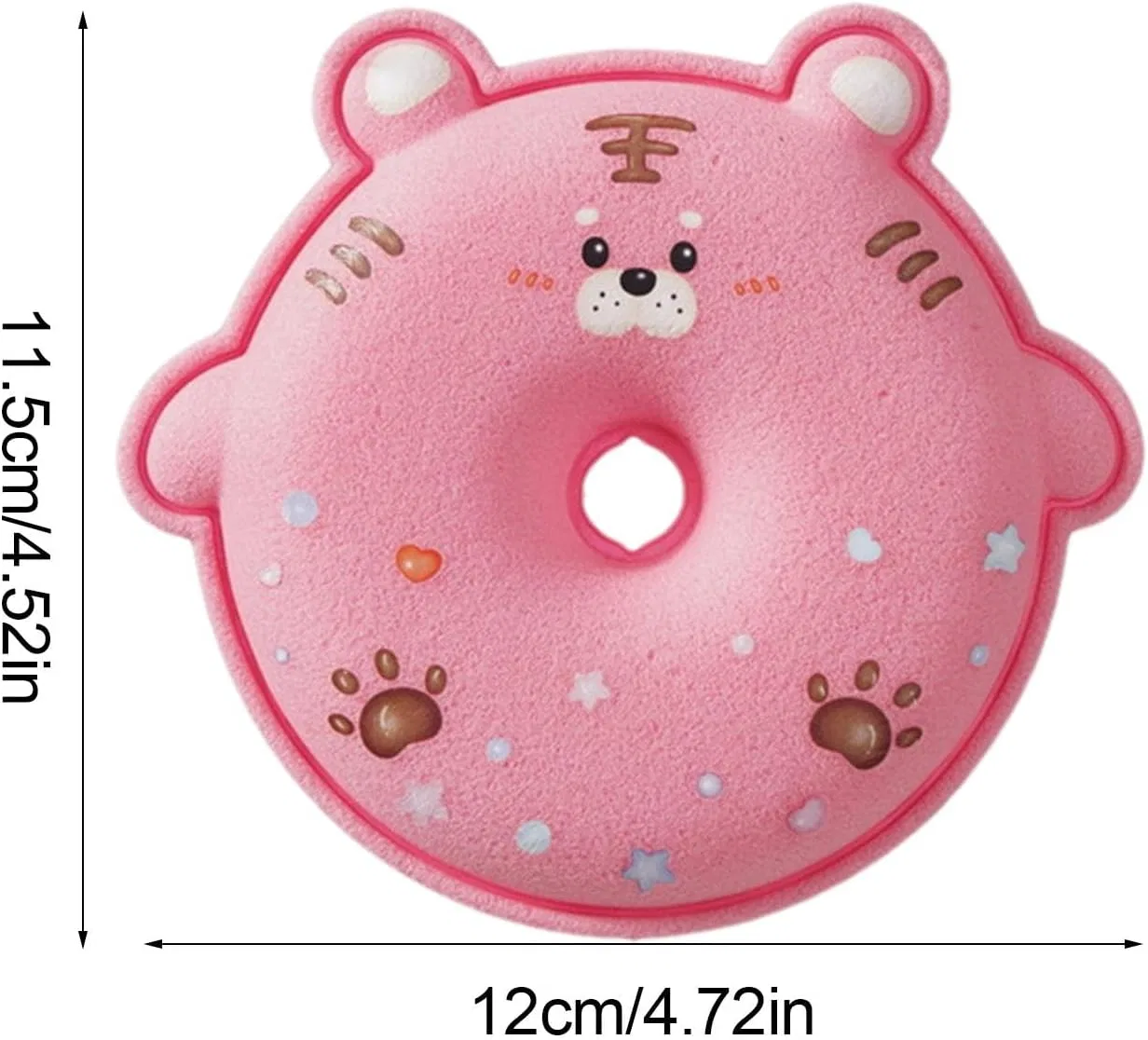 Мочалка для душа, Huvqianu, 12 x 11,5 x 2 см, Pink — фото 2