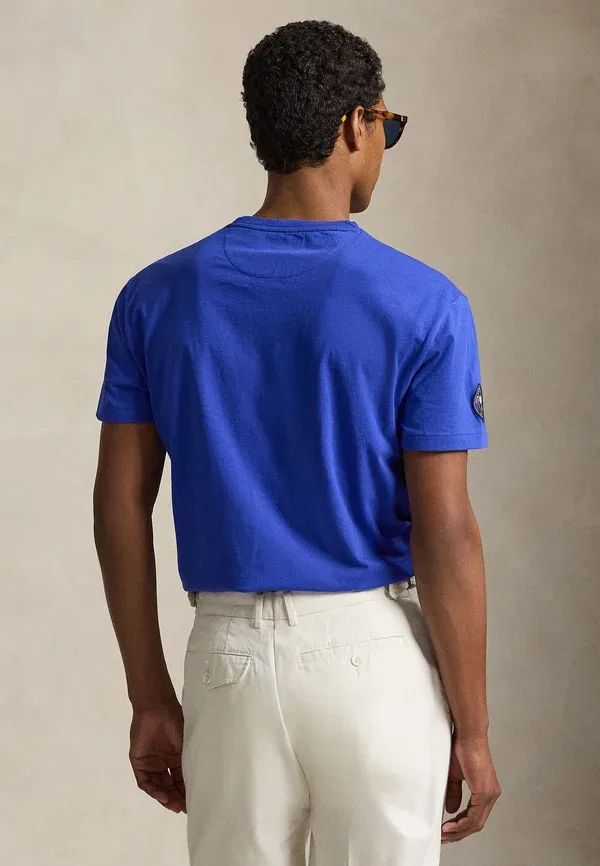 Футболка с принтом Polo Ralph Lauren, синий — фото 3
