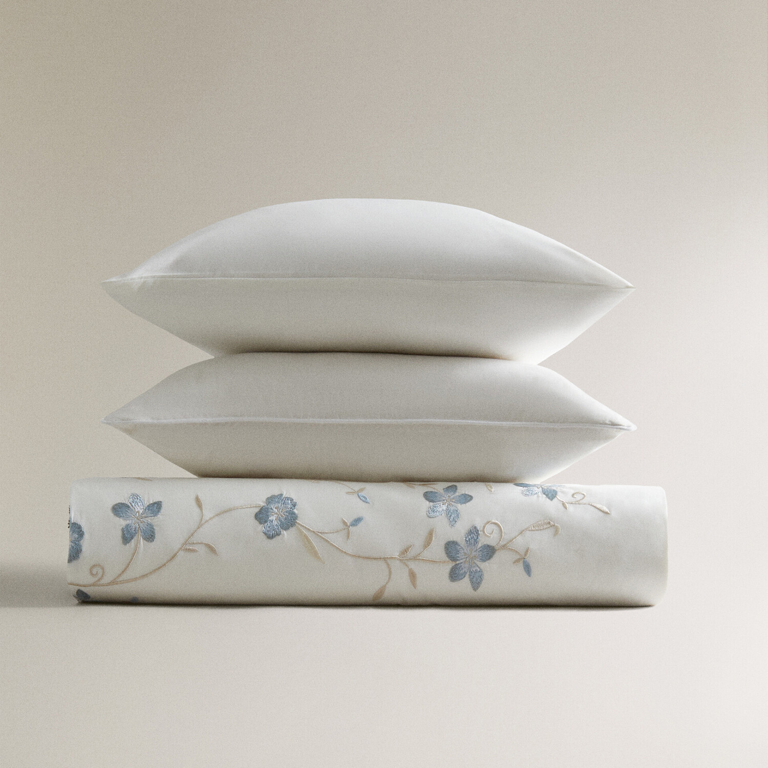 

Пододеяльник Zara Home Floral Embroidery, хлопок/полиэстер
