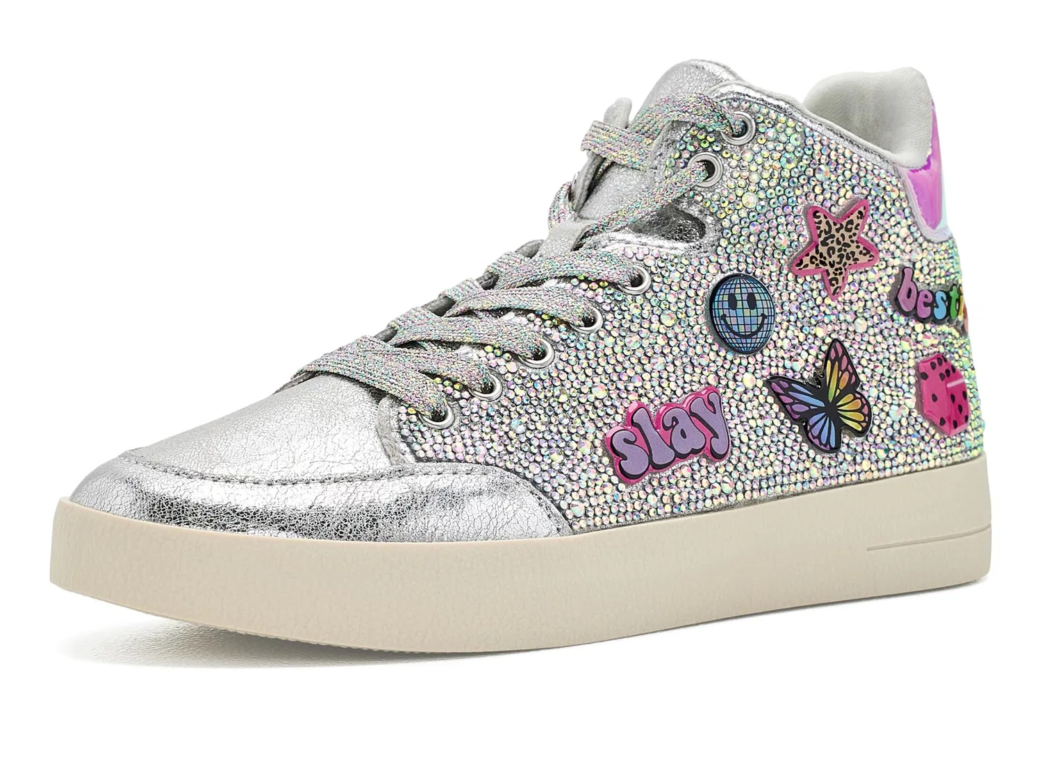 Кроссовки Delight (для маленьких и больших детей) Steve Madden Kids, Silver