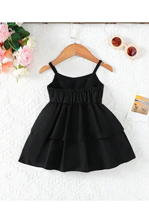 Детское платье для девочек с бантом Indress, Black