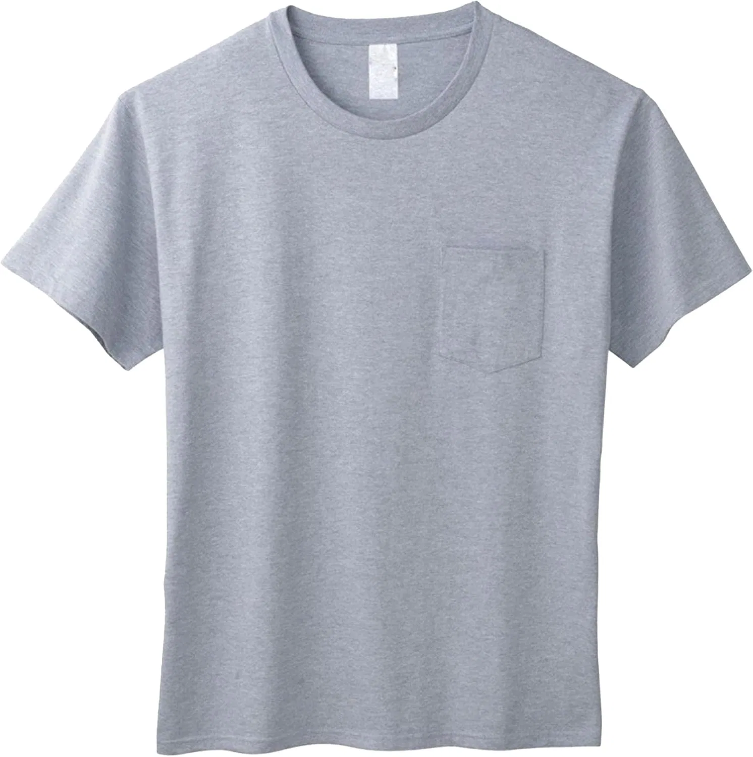 Мужская футболка с карманом из хлопка, Grey
