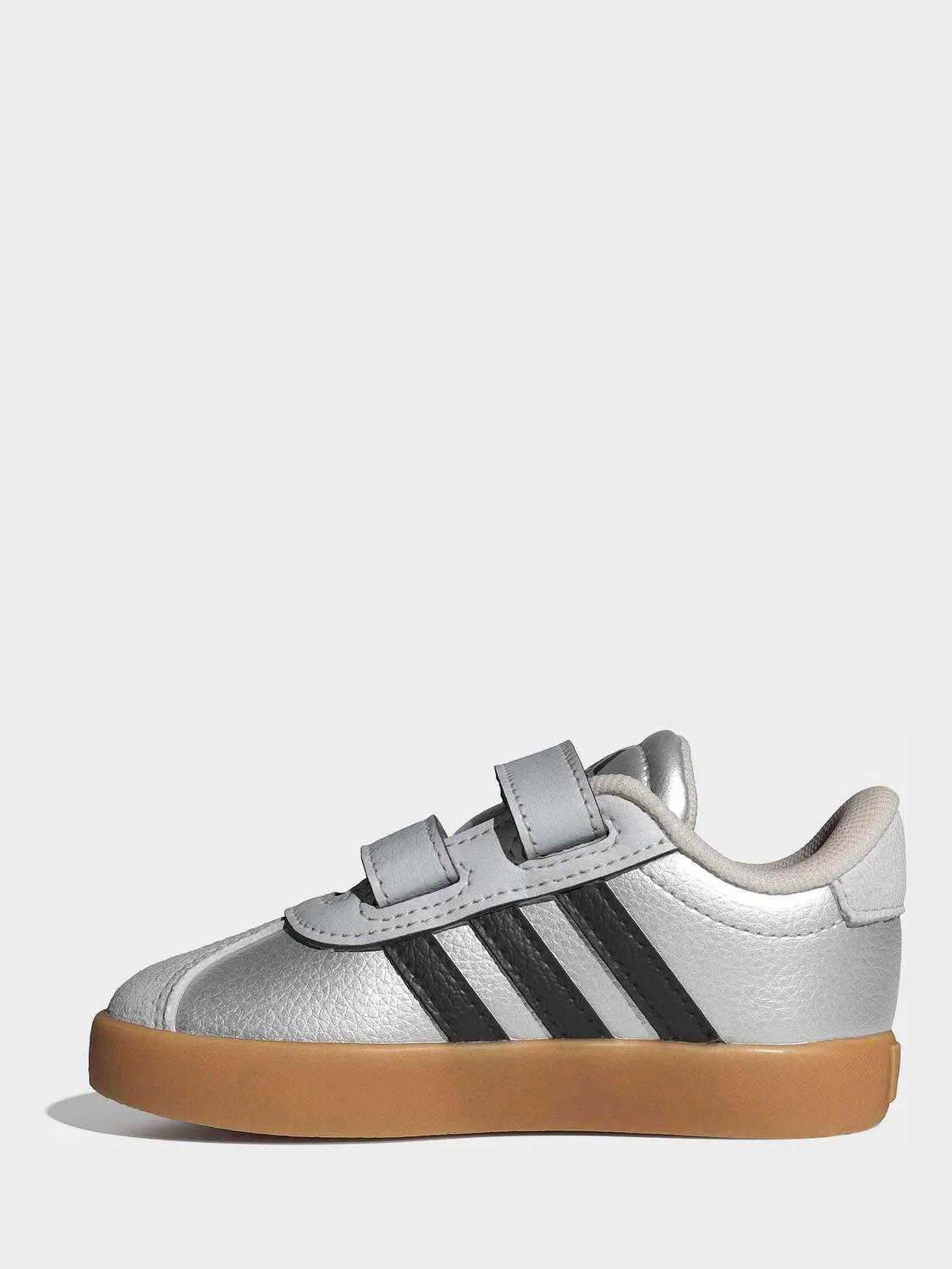 Кроссовки детские VL Court 3.0 adidas, серый — фото 2