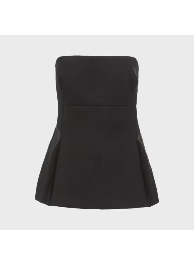 Блузка с запахом и открытыми плечами Zara, черный — фото 2