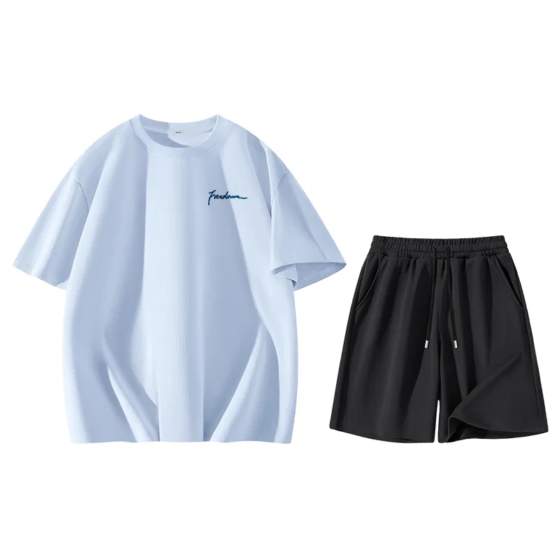 Детский комплект спортивных футболок 2 шт. MINISO, Glacier Blue