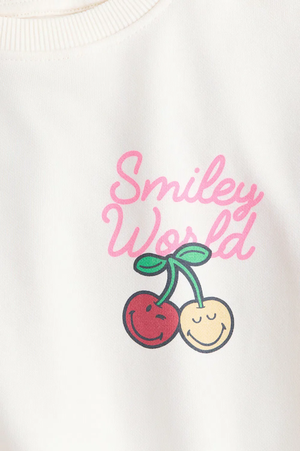 Толстовка с рисунком H&M, Cremefarben/Smileyworld — фото 3