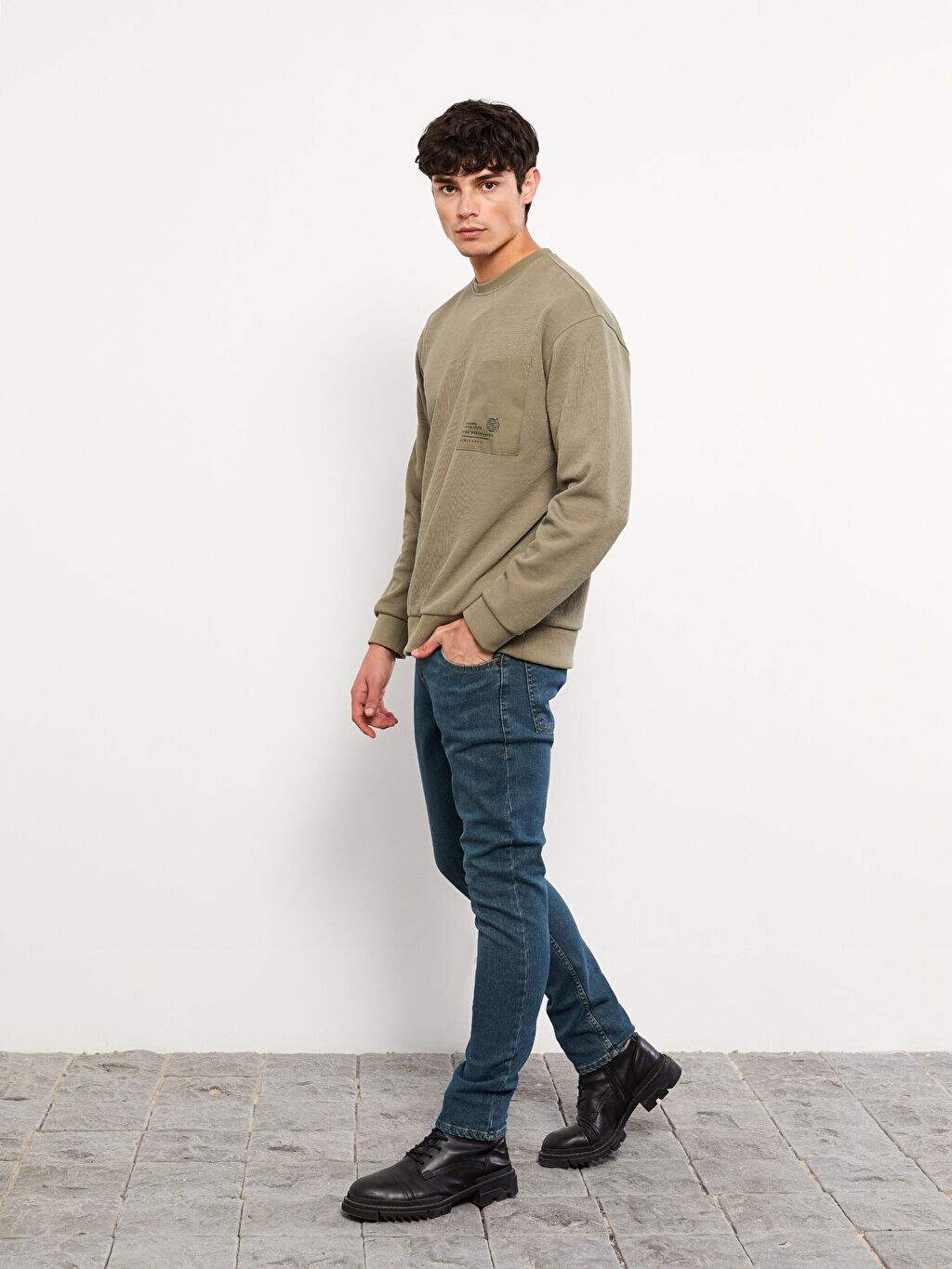 

Мужские джинсовые брюки 750 Slim Fit LCW Casual