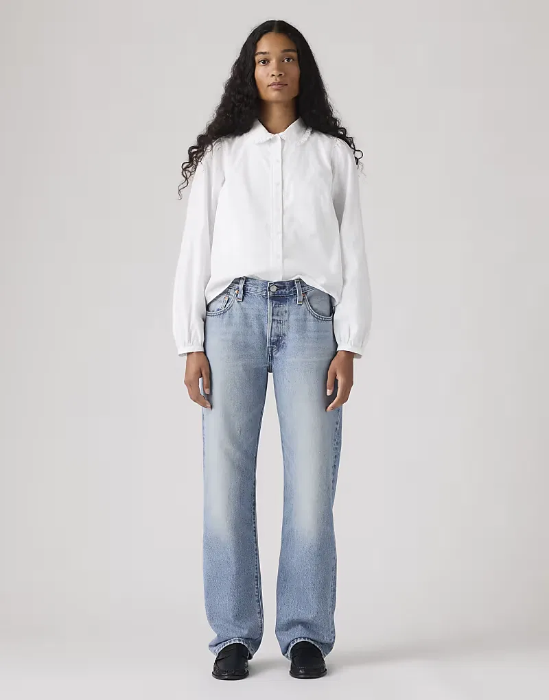 Джинсы Levi's 501 в стиле 90-х, светло-голубой деним — фото 2