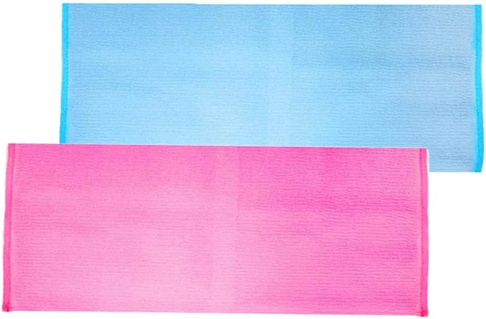 Мочалка для пилинга Barenx, 2 шт, 30x91 см, Red+Blue