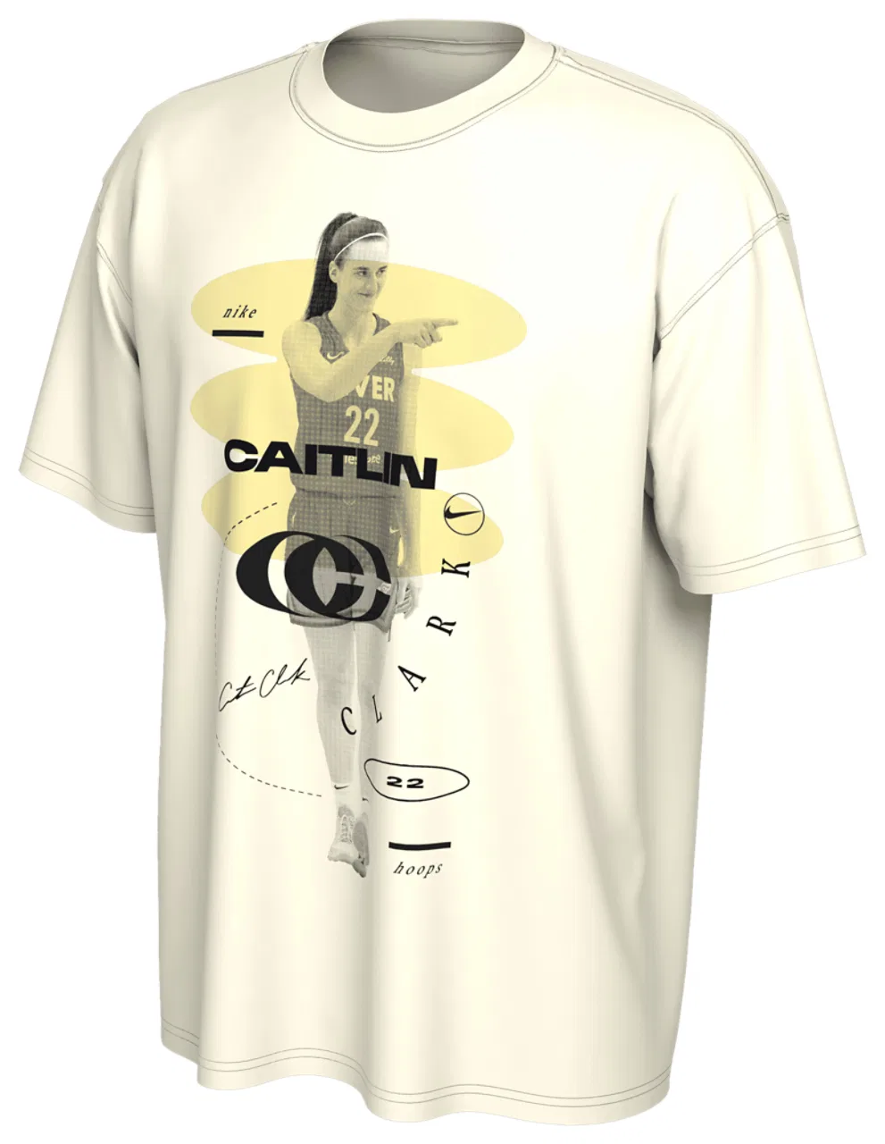 Женская футболка Caitlin Clark Logo Nike, цвет Sail