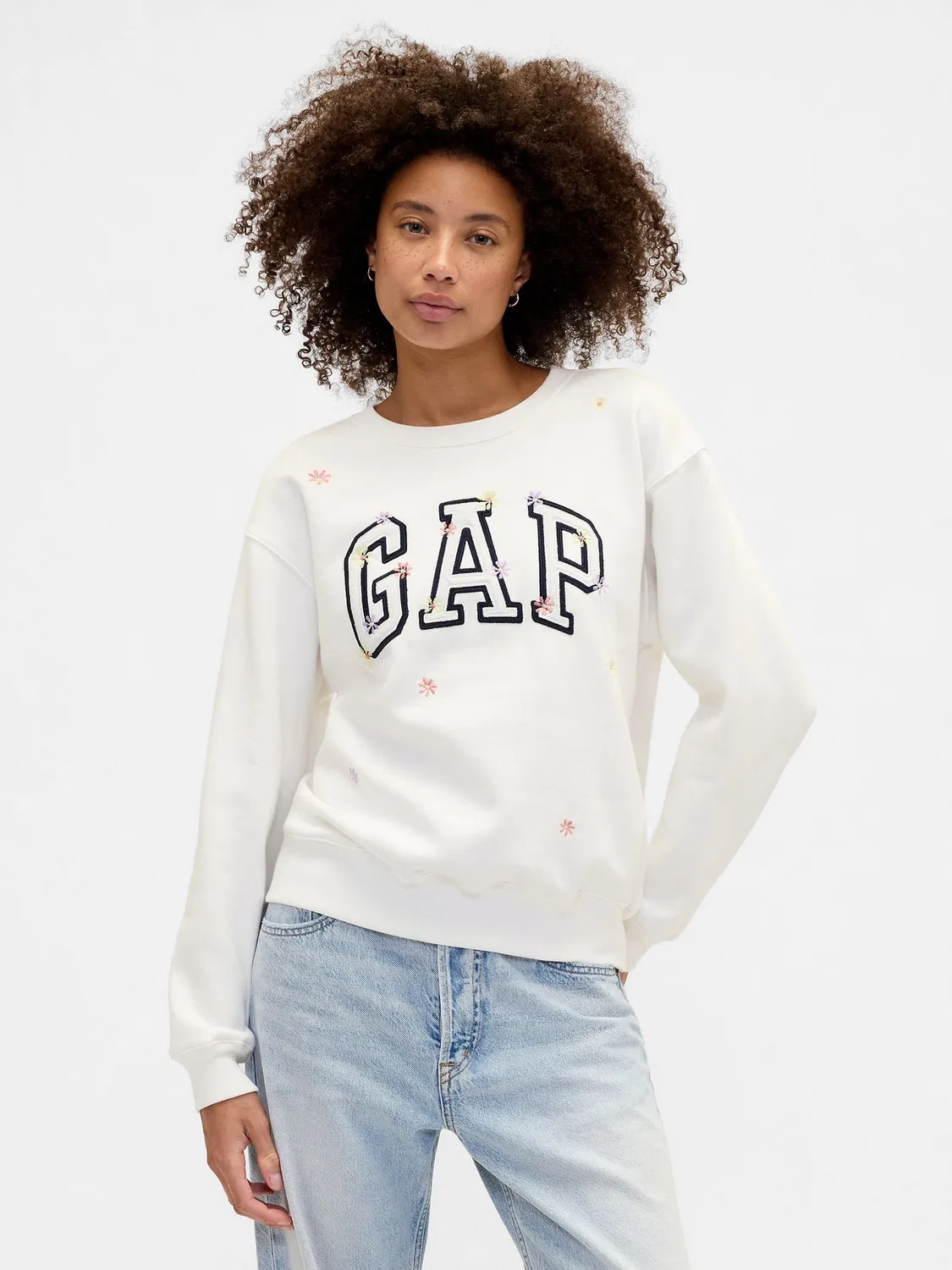 Свитшот с логотипом Gap, белый