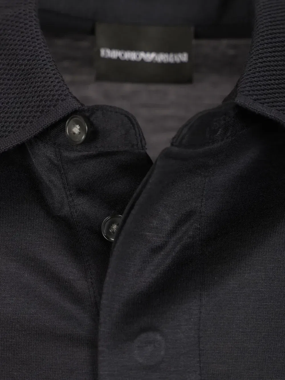 Поло с длинным рукавом Emporio Armani, синий — фото 3