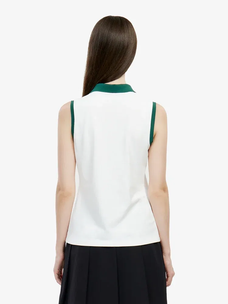 Поло LACOSTE теннисная женская White — фото 3