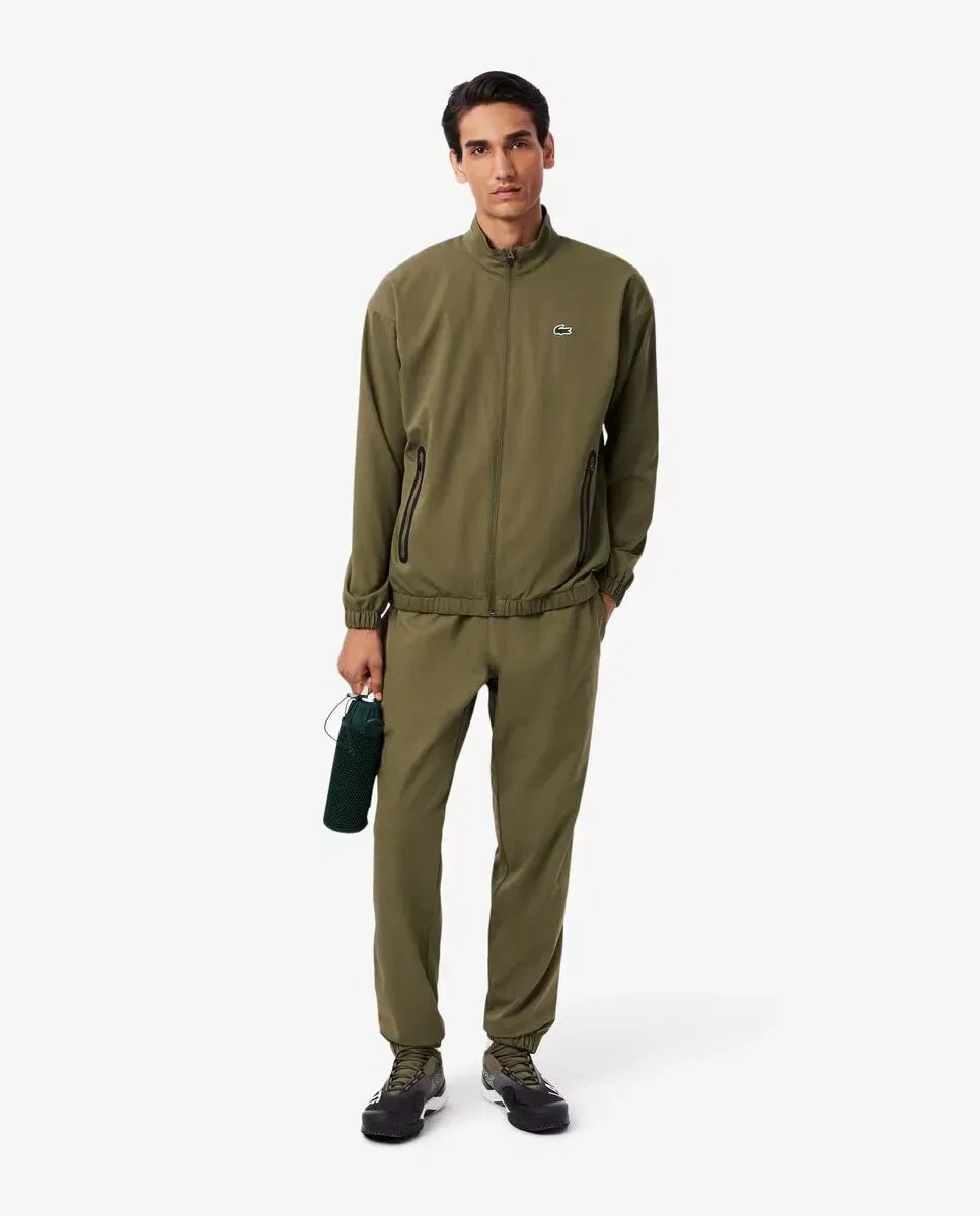 Мужской спортивный костюм для тенниса из тафты Lacoste, Verde Militar