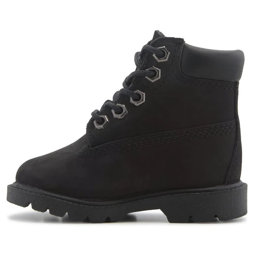 Классические детские ботинки высотой Timberland, Black — фото 3