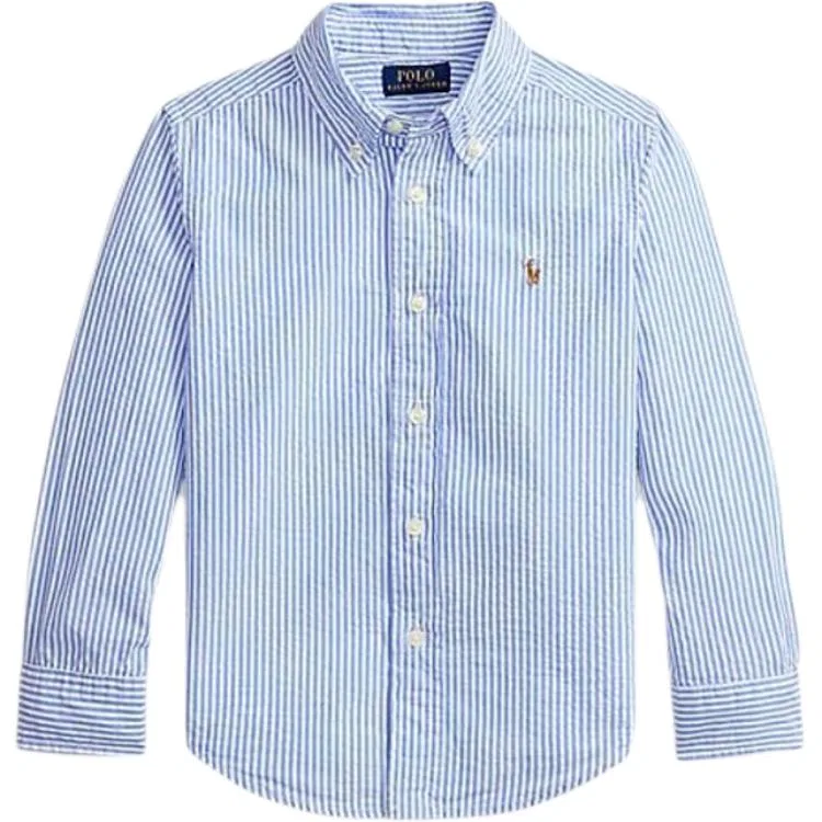 Детская рубашка Casual Classic с длинным рукавом Polo Ralph Lauren, Blue