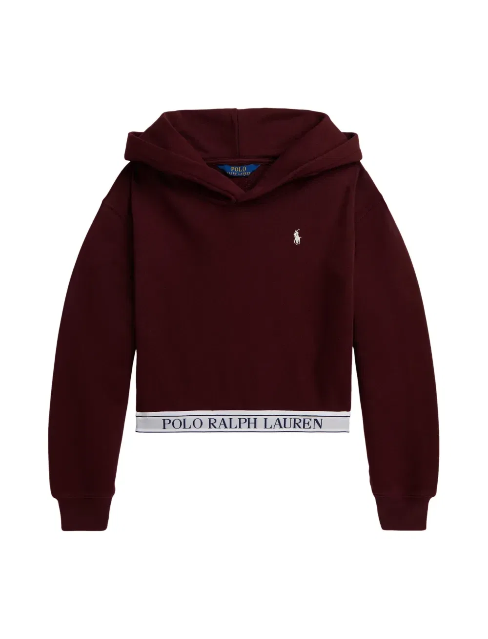 Укороченное худи с логотипом Polo Ralph Lauren Kids, красный
