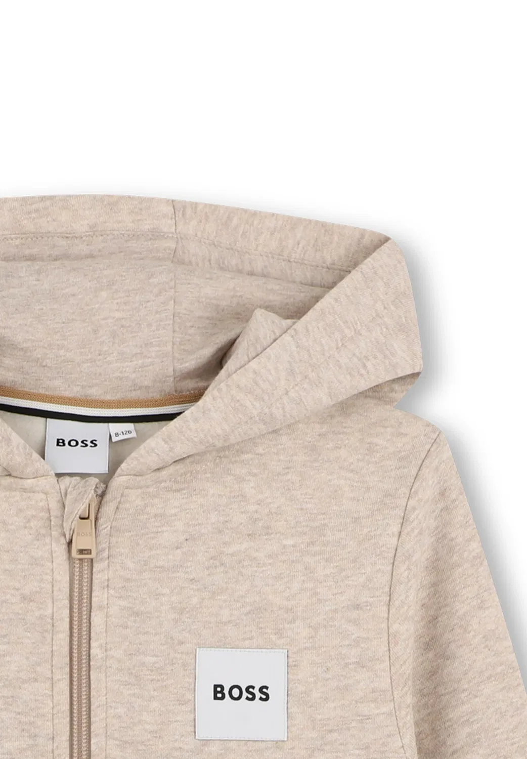 Детский/Подростковый кардиган-костюм на молнии Boss Kidswear, Off White Marl — фото 3