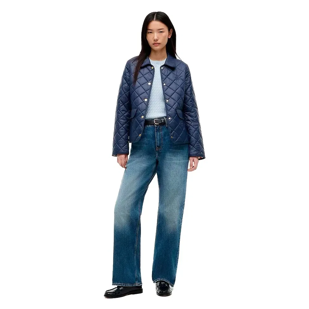 Женский стеганый жакет Tommy hilfiger, Blue — фото 4