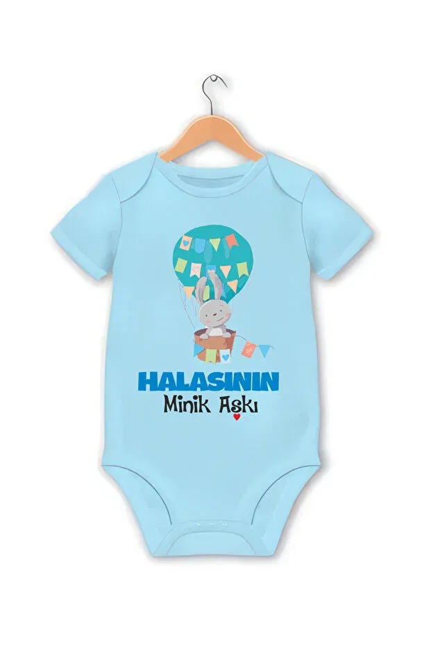Детское боди для мальчиков с принтом Hala written baby gift Cactus Collection, Blue
