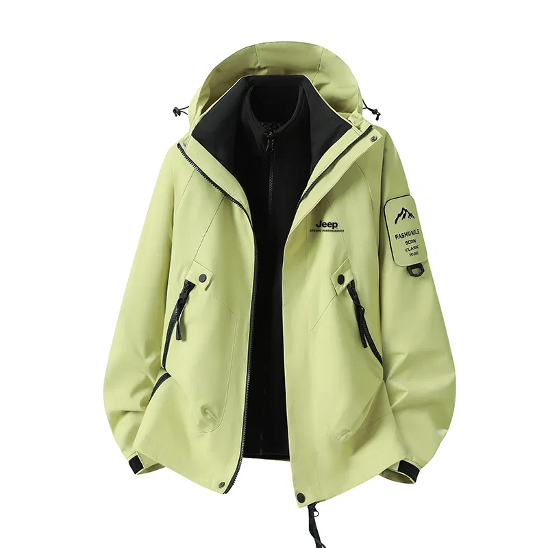 Детская куртка-худи с капюшоном и отстегивающейся подкладкой Jeep, Olive Green